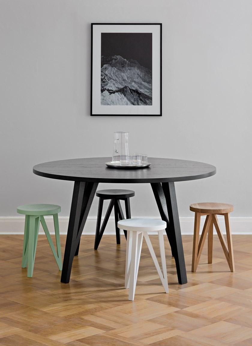 LOEHR Круглый деревянный стол Sabeth sun-id-1487363 - Вид №2