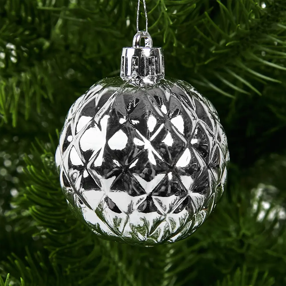 87036340 Набор новогодних шаров Christmas ø5-6 см цвет белый 25 шт. STLM-0956985 Santreyd  - Вид №13