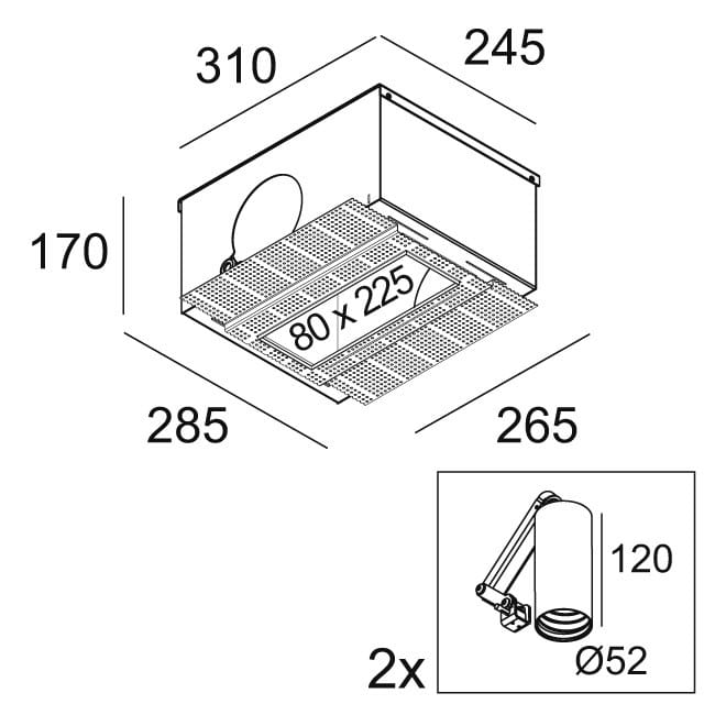 Регулируемый металлический светодиодный прожектор Deltalight SPLITBOX SPY ARCH-00107072 - Вид №16