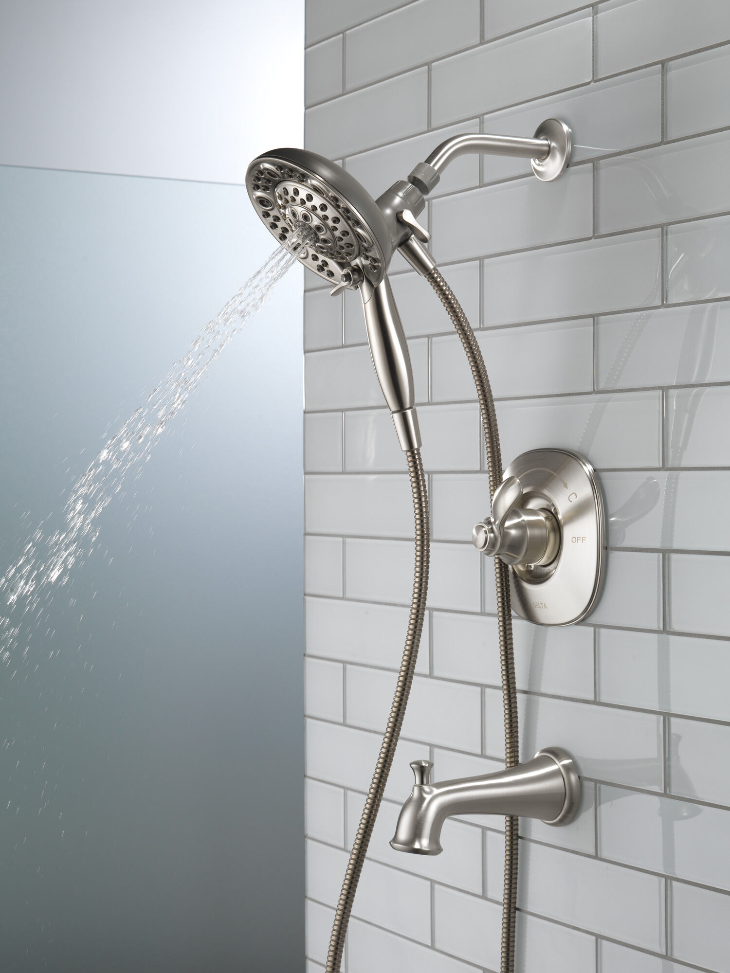 144710-SS-I20 Ванна и душ Monitor® серии 14 с In2ition® Delta Faucet Nura Нержавеющая сталь - Вид №9