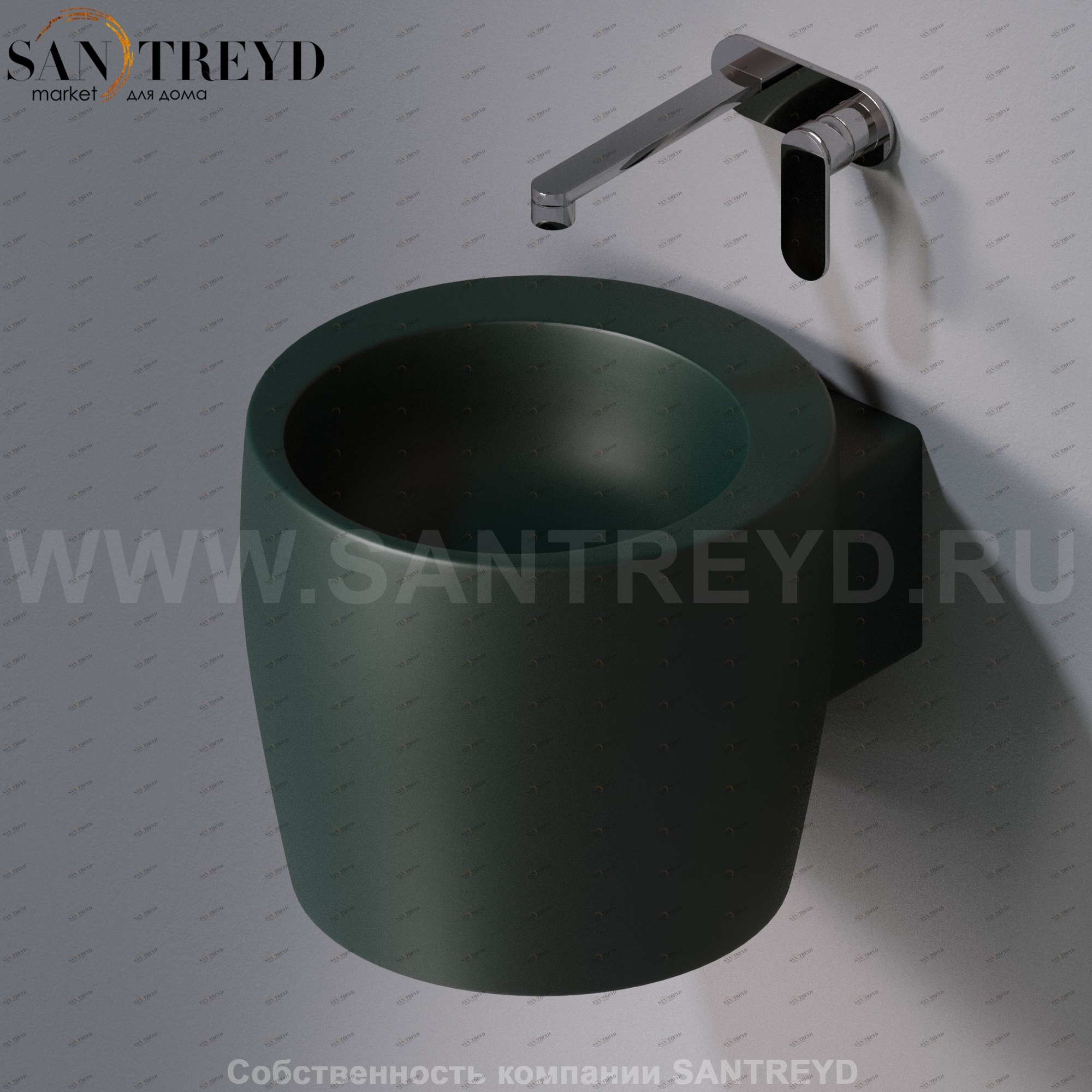 L102T0R0V1.143 Подвесная раковина настенная круглая A. e T. Italia SPOT AeT ITALIA TOTEM