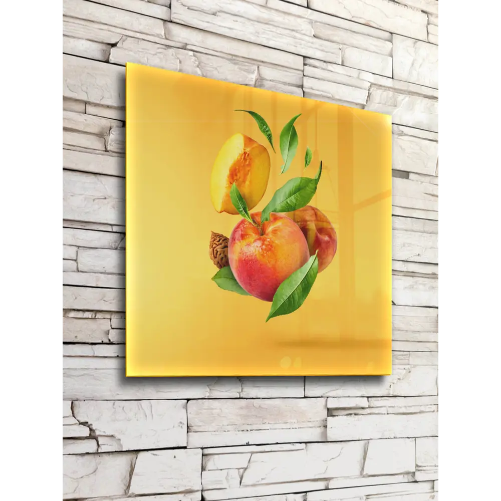 Картина на стекле Сочные персики 30x30 см POSTERMARKET STLM-2078664 - Вид №3