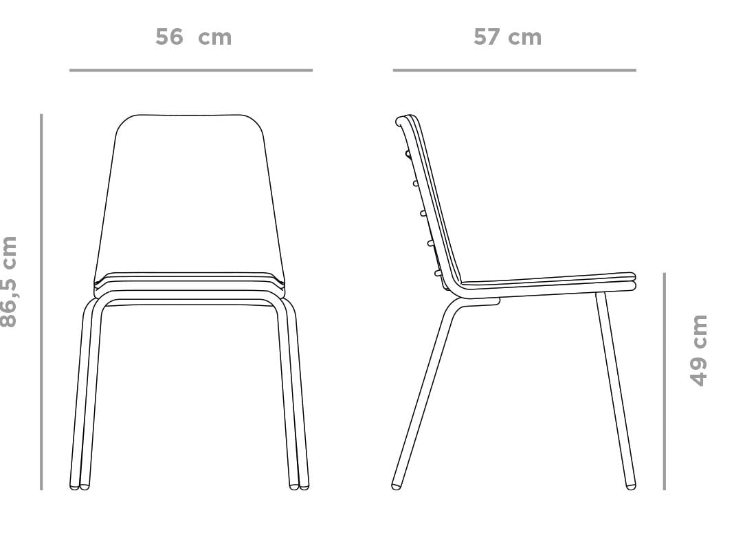 Садовый стул из нержавеющей стали MUSOLA Sorell ARCH-00066540 - Вид №14