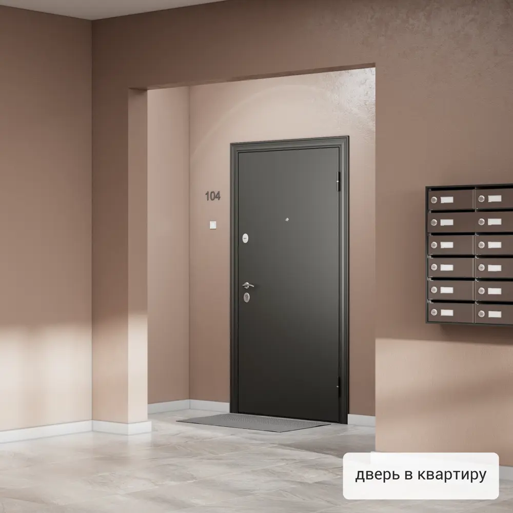 Дверь входная металлическая Страйд Летиция 860 мм левая цвет айс TOREX STLM-2131131 - Вид №16