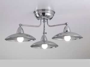 Регулируемая латунная светодиодная потолочная лампа