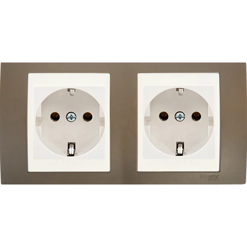 Рамка для розеток и выключателей Systeme Electric Unica 2 поста, цвет какао/бежевый 10167891 STLM-2187706 - Вид №2