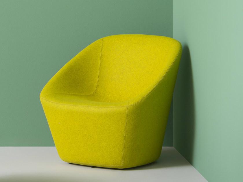 Pedrali Кресло с обивкой из ткани с подлокотниками Log 366 - Вид №11