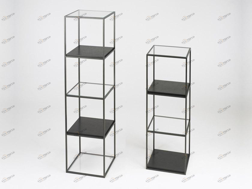 Duvivier Canapés Открытая полка из стекла и фанерованной древесины Karusa Karusabb1tv