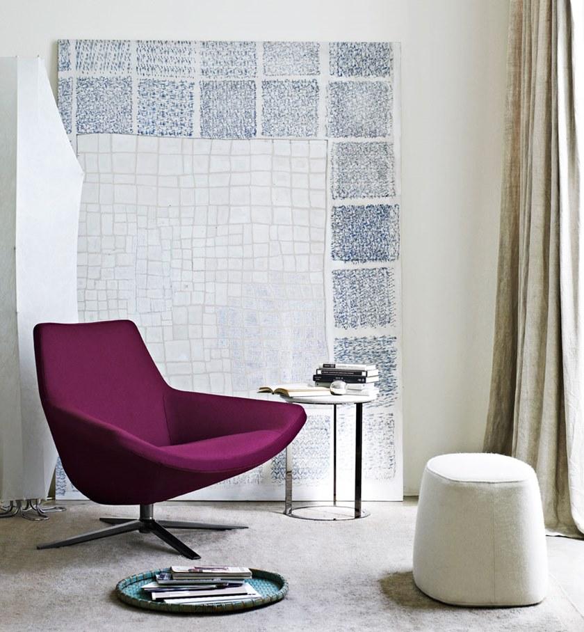 B&B Italia Поворотное кресло, обитое тканью с 4 спицами Metropolitan sun-id-1480169 - Вид №3