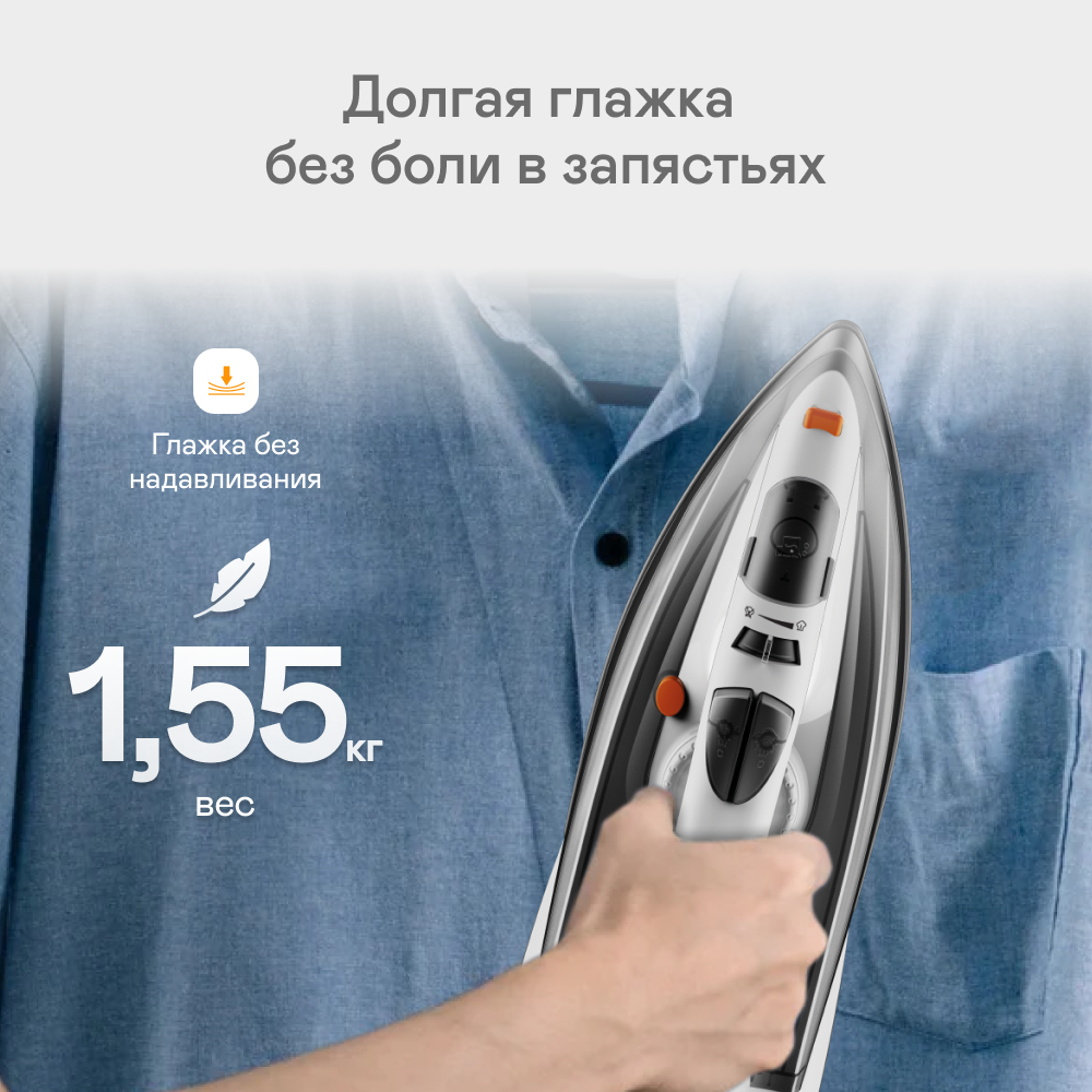 9009448 Утюг GARLYN GT-240 белый STDN-0013355 - Вид №17