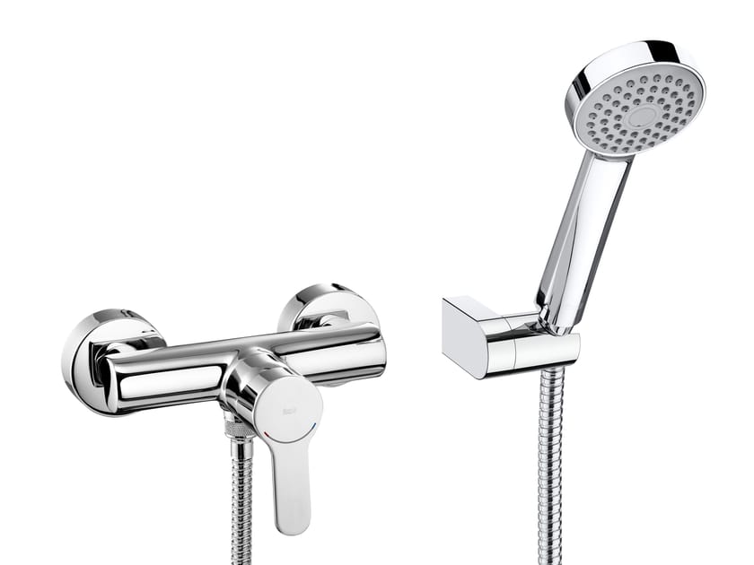 Хромированный латунный наружный смеситель для душа с ручным душем Roca L20 ARCH-00129562