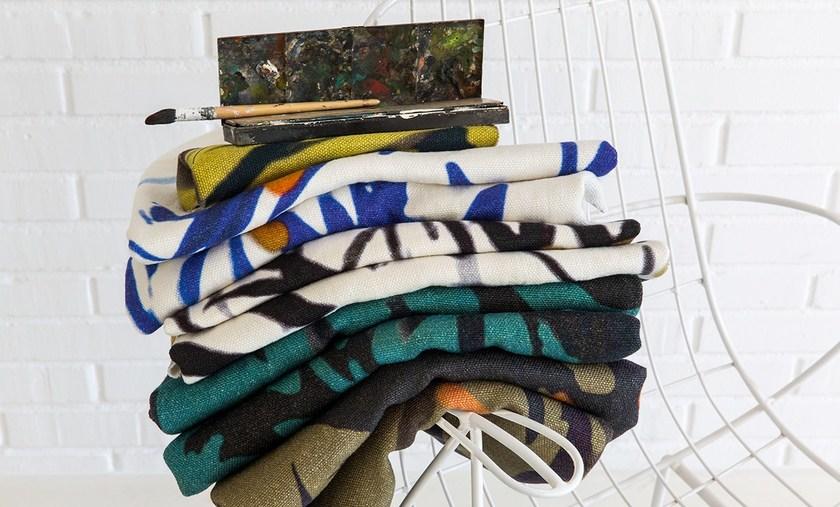 Élitis Льняная ткань с цветочными мотивами для штор sun-id-1438414 - Вид №2