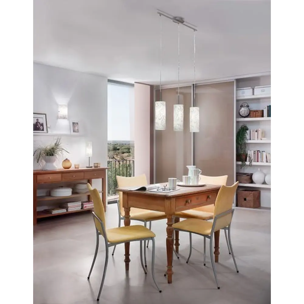 Бра Amadora 1xE14x60 Вт, металл/стекло, цвет хром/белый 12872156 STLM-2115310 Eglo  - Вид №1