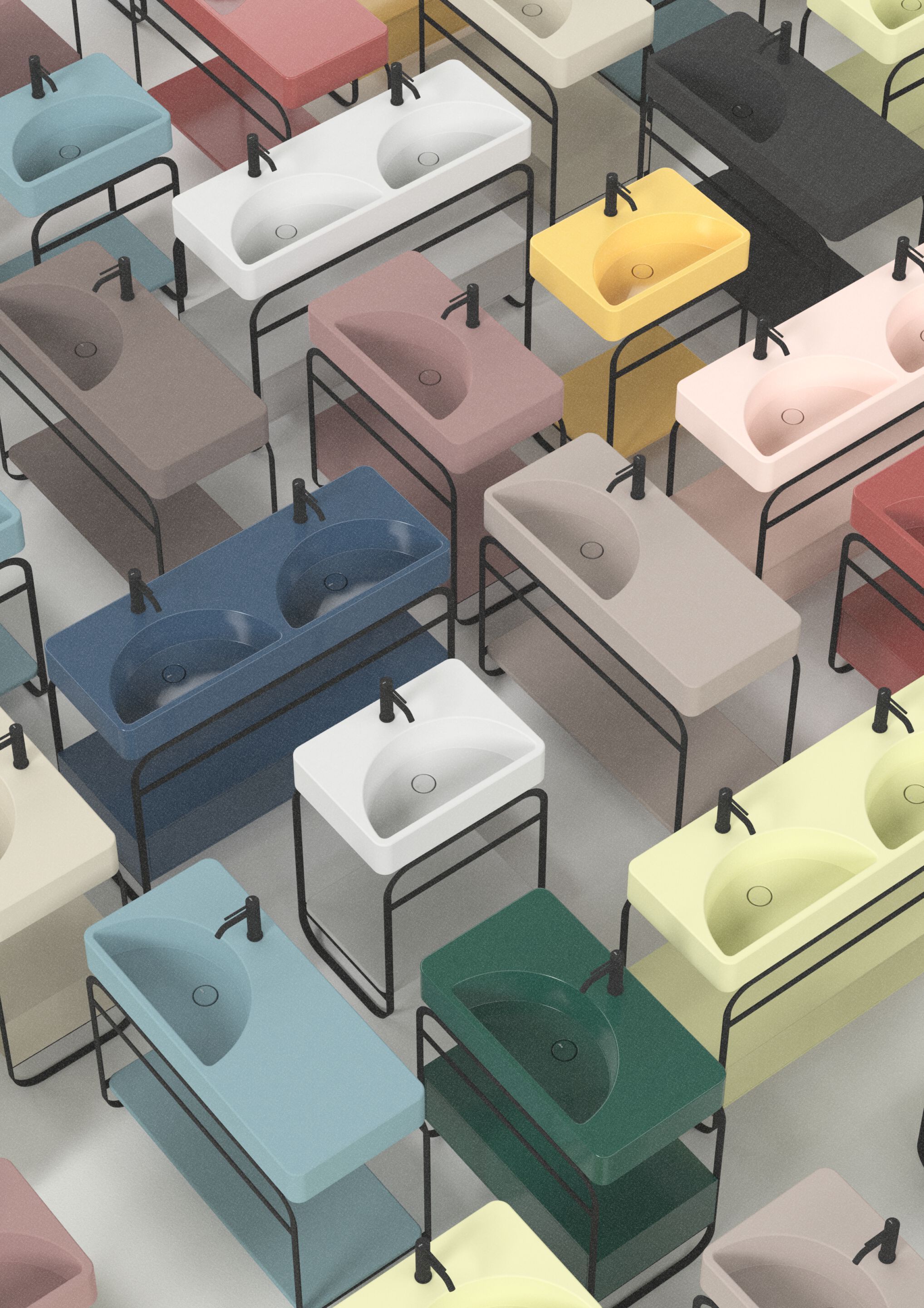 Двойная раковина из нержавеющей стали с ящиками Alice Ceramica Lunaris ARCH-00041894 - Вид №3