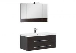 Комплект мебели для ванной Aquanet Нота NEW 100 венге (камерино)