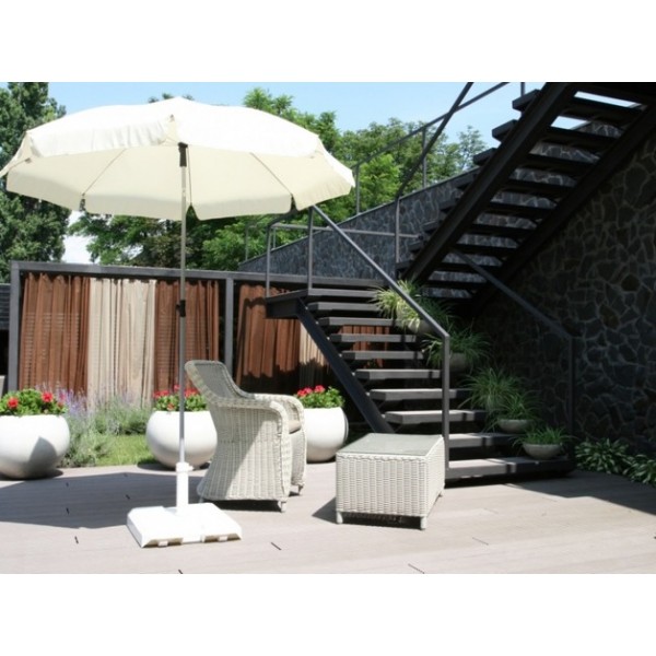 Кашпо уличное, искусственный камень, 9 см черное "Бристоль" LE-VILLAGE  044847 Черный  - Вид №1