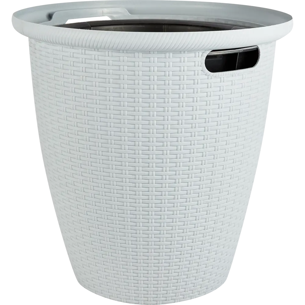 Кашпо для цветов Ingreen Rattan ø47 см v50 л пластик серый STLM-2066098