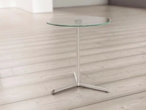 Systemtronic Круглый стеклянный журнальный столик на контракт