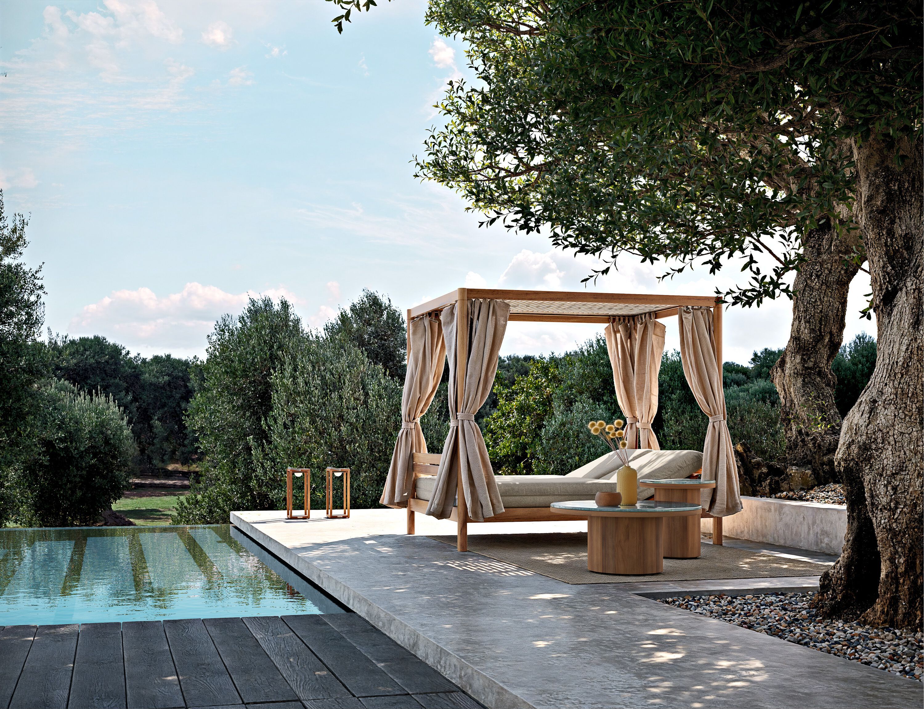 Фонарь из тикового дерева Atmosphera Astro ARCH-00103771 - Вид №3