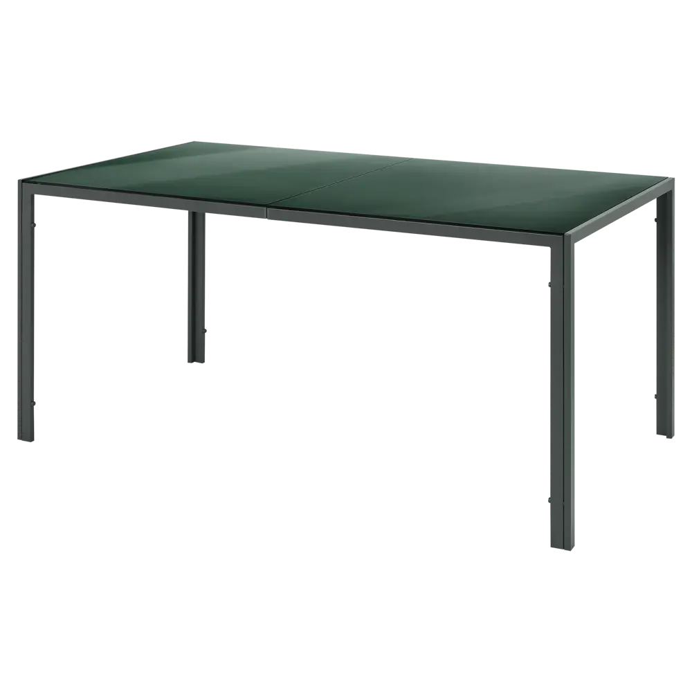 Садовый стол нераздвижной BEGINIA Tomari 150x80x73 см сталь темно-зеленый STLM-2146918 - Вид №5