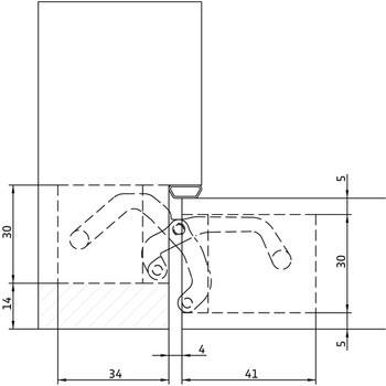 Петля Anselmi AN 161 3D FVZ 14/40 Santreyd LK01-828 - Вид №2