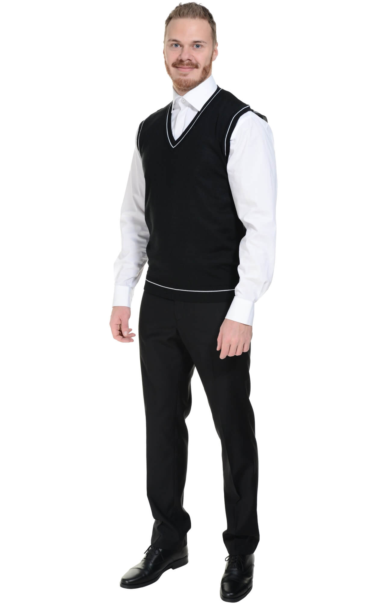 5042985 Жилет трикотажный мужской в ассортименте  Одежда для официантов  размер 52-54 Спецодежда  - Вид №4