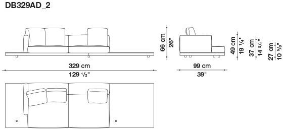 B&B Italia Кожаный диван Dock sun-id-1441060 - Вид №106