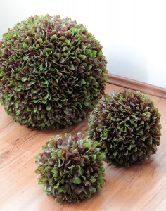 4797 849 a3 Декоративный шар 'капустный лист', Ø 25 см, зелено-бордовый H-andreas