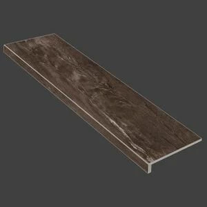 Граните Ступень Альта темно-коричневый лаппатированная 1200x320