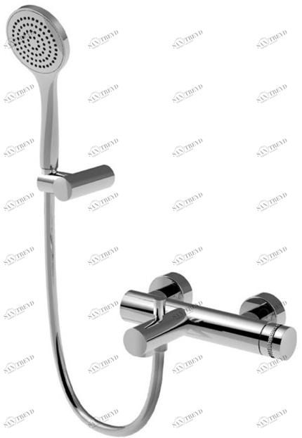 Rubinetteria Giulini Настенный однорычажный комплект для ванны с ручным душем Deluxe - myring Fmr0001dl