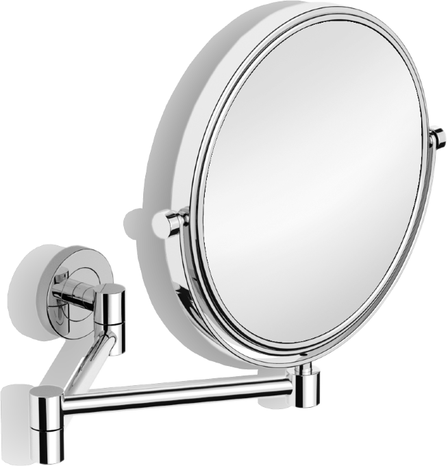 70485 Зеркало подвесное поворотное трехкратное увеличение без подсветки цвет хром LANGBERGER BURANO