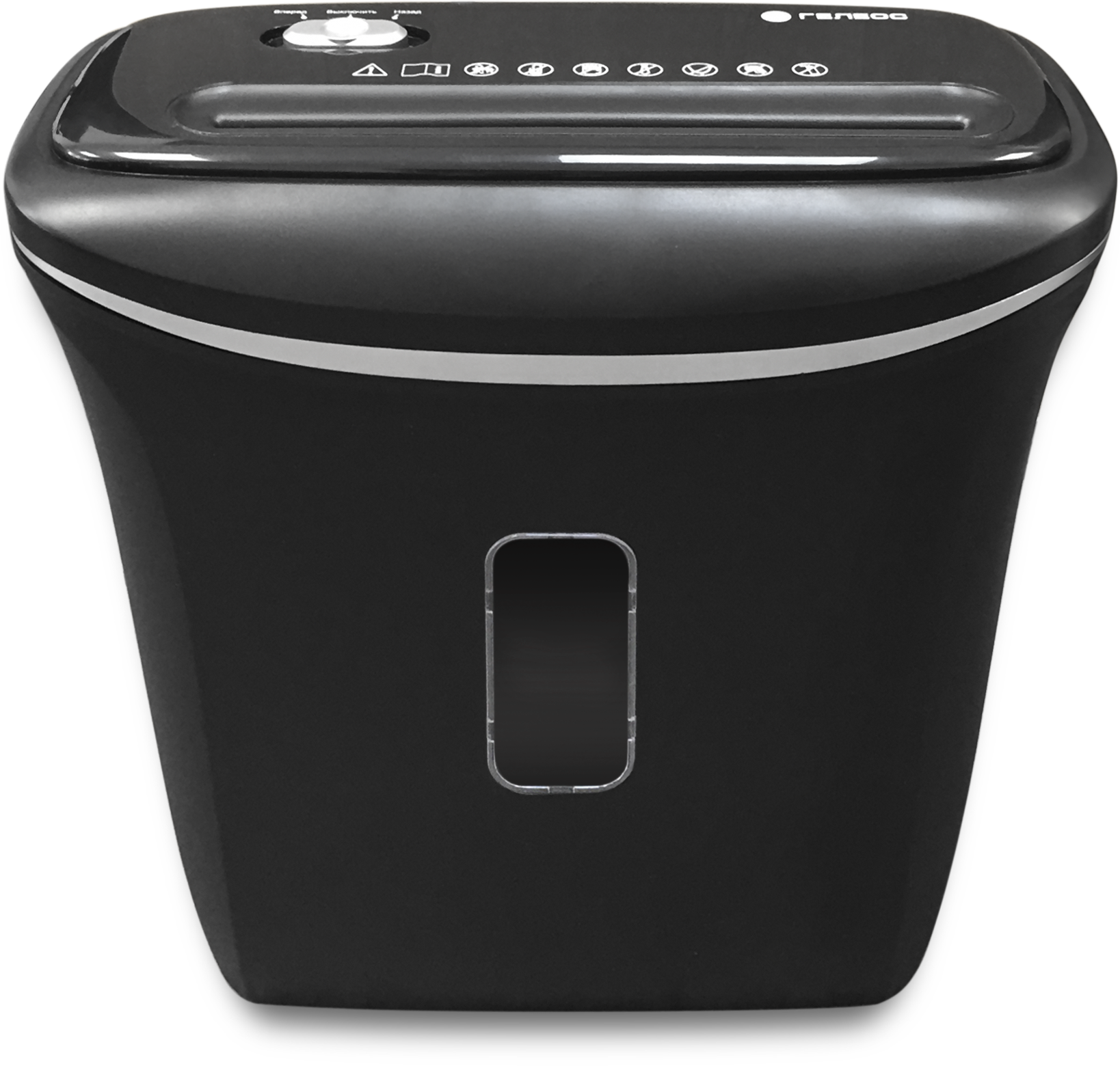 УД14-4 Уничтожитель документов , din p-4 (4 ур-нь секр.), фрагмент 3,9х30мм, 6-8 лист (70г/м2), пл. карты/скобы, 14 литров Гелеос Santreyd 