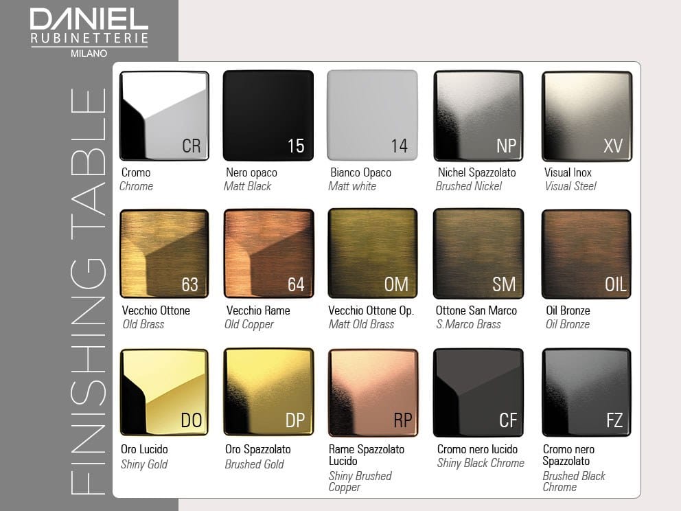 Смеситель для раковины из хромированной латуни Daniel Rubinetterie Skyline ARCH-00097507 - Вид №1