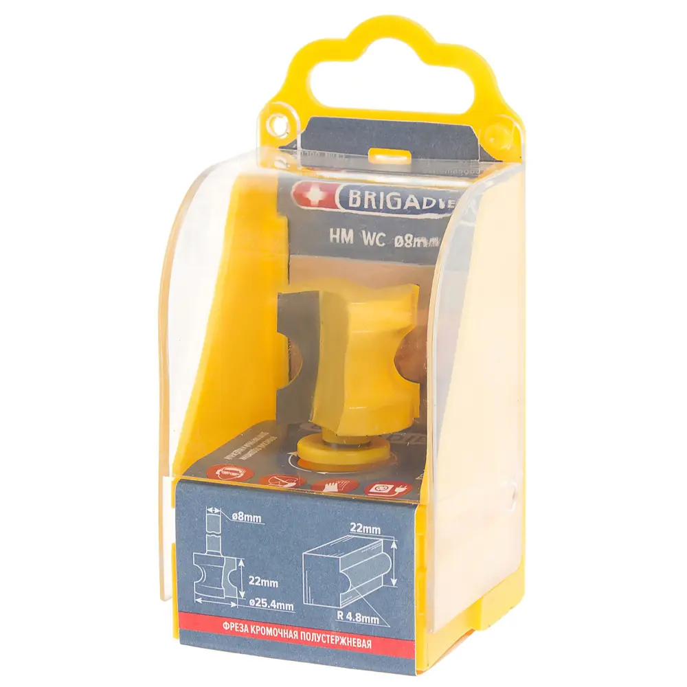 Фреза кромочная полустержневая Brigadier D25.4x22 мм STLM-2063185 - Вид №2