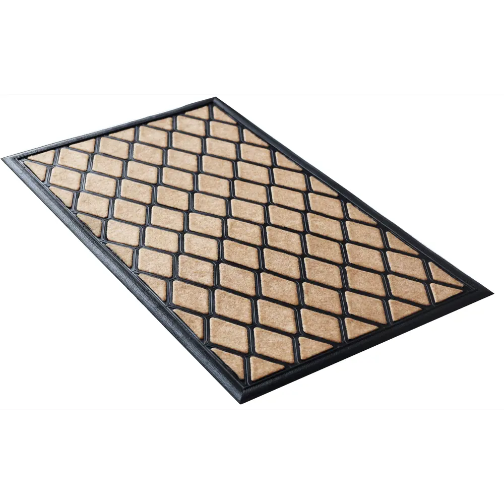 Коврик грязезащитный полиэстер Bali A2 45x75 см цвет бежевый Santreyd STLM-2159827 - Вид №3