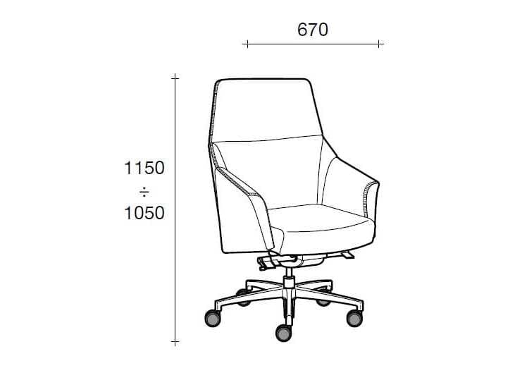 Офисное кресло руководителя Sesta шашки ARCH-00088360 - Вид №2