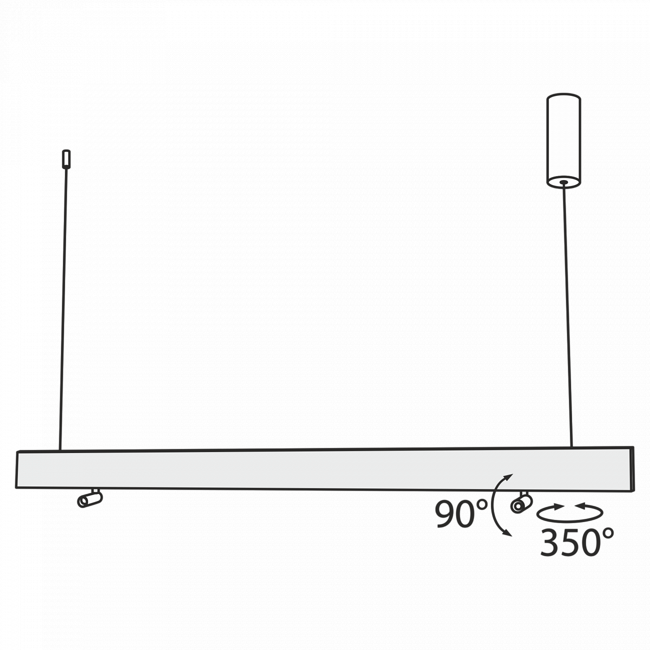 Светильник подвесной светодиодный на 3 лампы черный Puntero P068PL-L27B4K TECHNICAL PENDANT 00-3957070 Черный  - Вид №6