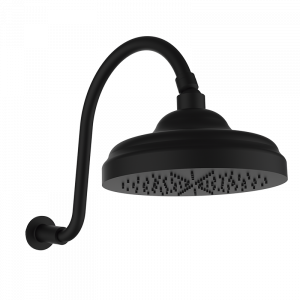 058294 PREMIUM 1866 + Изогнутый душ руки Черный GRB MIXERS