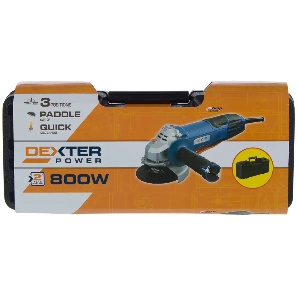 УШМ (болгарка) Dexter Power AG125-4, 800 Вт, 125 мм 18678549 STLM-2124356  - Вид №6