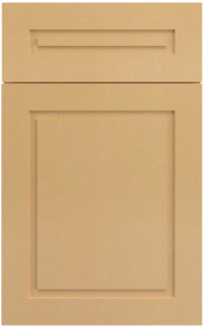 Фасады для кухни Модерн Фрезеровка «Ла Дефанс» Лен солнечный №45