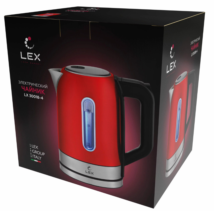 9034359 Электрочайник Lex LX30018-4 красный STDN-0100002 - Вид №2