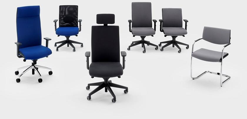 Viganò Откидывающееся кресло руководителя на козелке из ткани Logika sun-id-1451480 - Вид №1