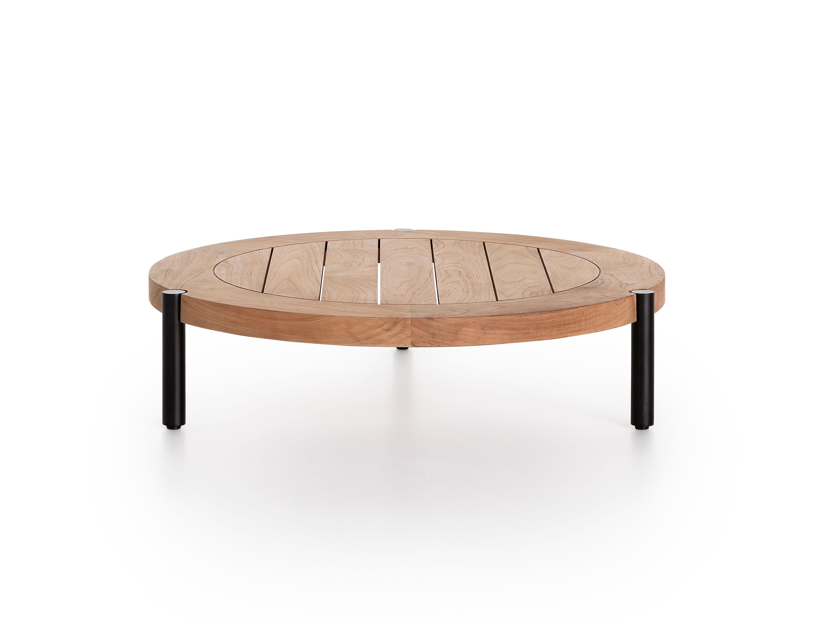 Круглый низкий стол из тикового дерева GANDIABLASCO Lademadera ARCH-00030883 - Вид №1