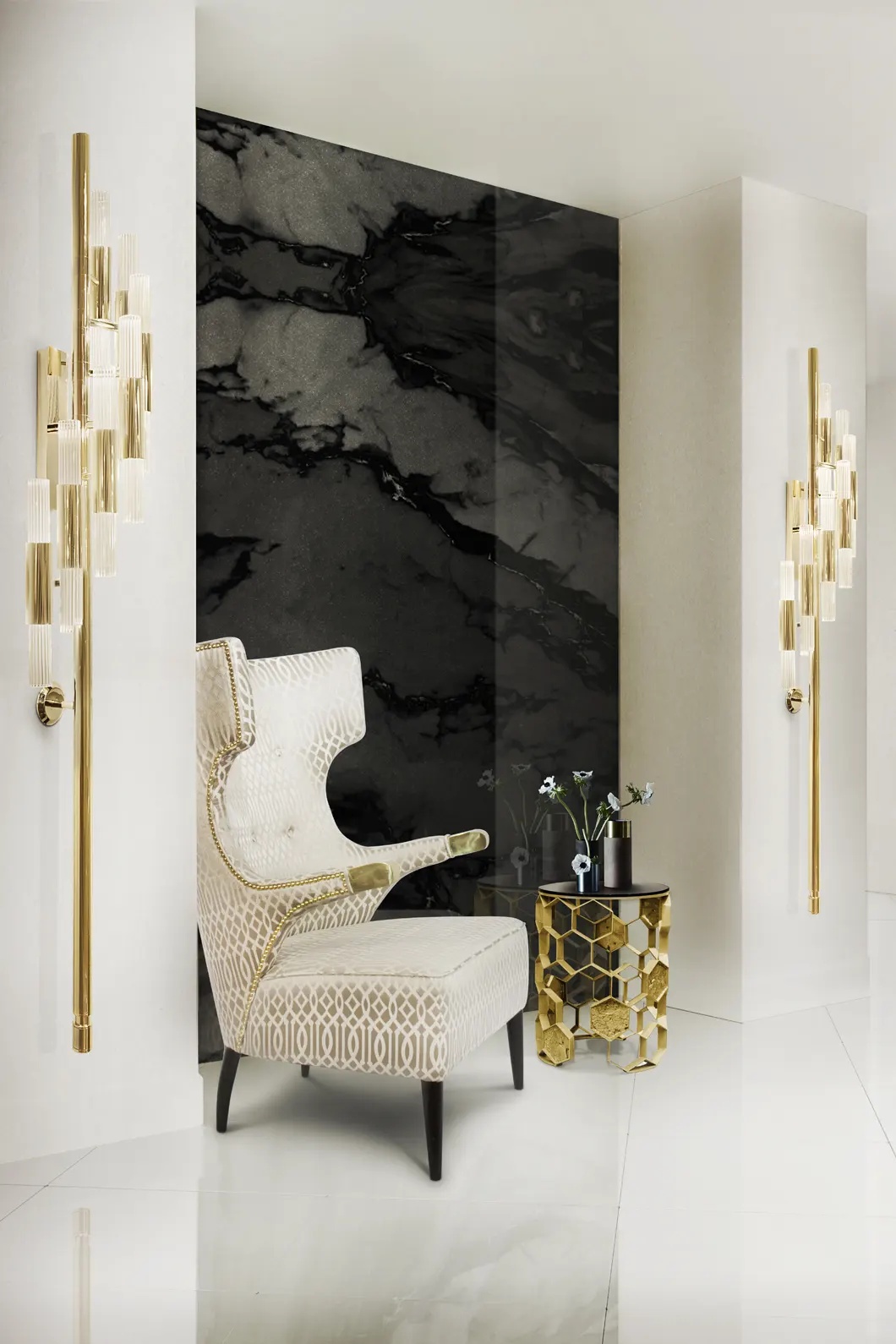 Настенный светильник с факелом LUXXU Waterfall 150 - Вид №4