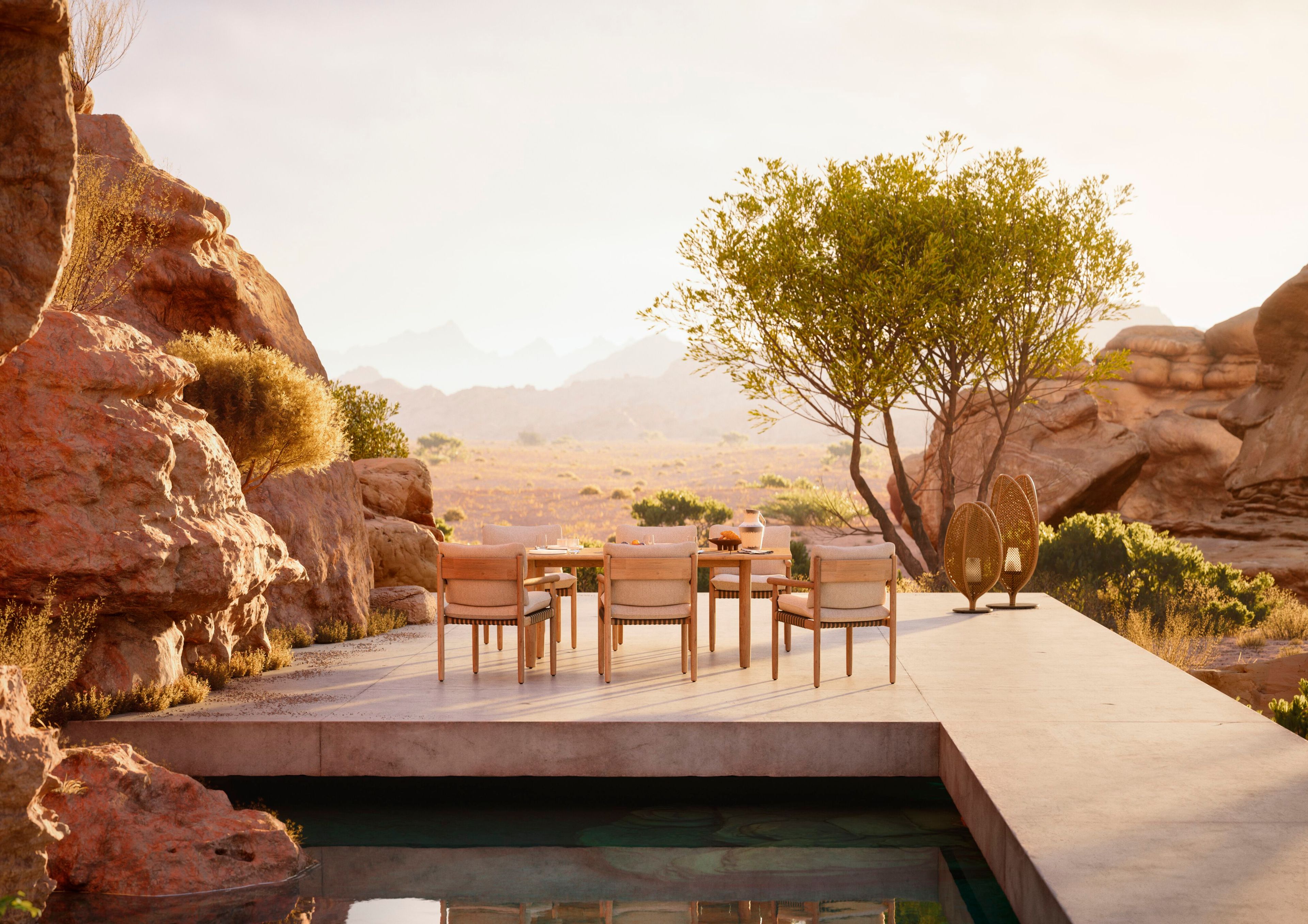 Прямоугольный садовый стол из тикового дерева DEDON TIBBO ARCH-00129262 - Вид №12