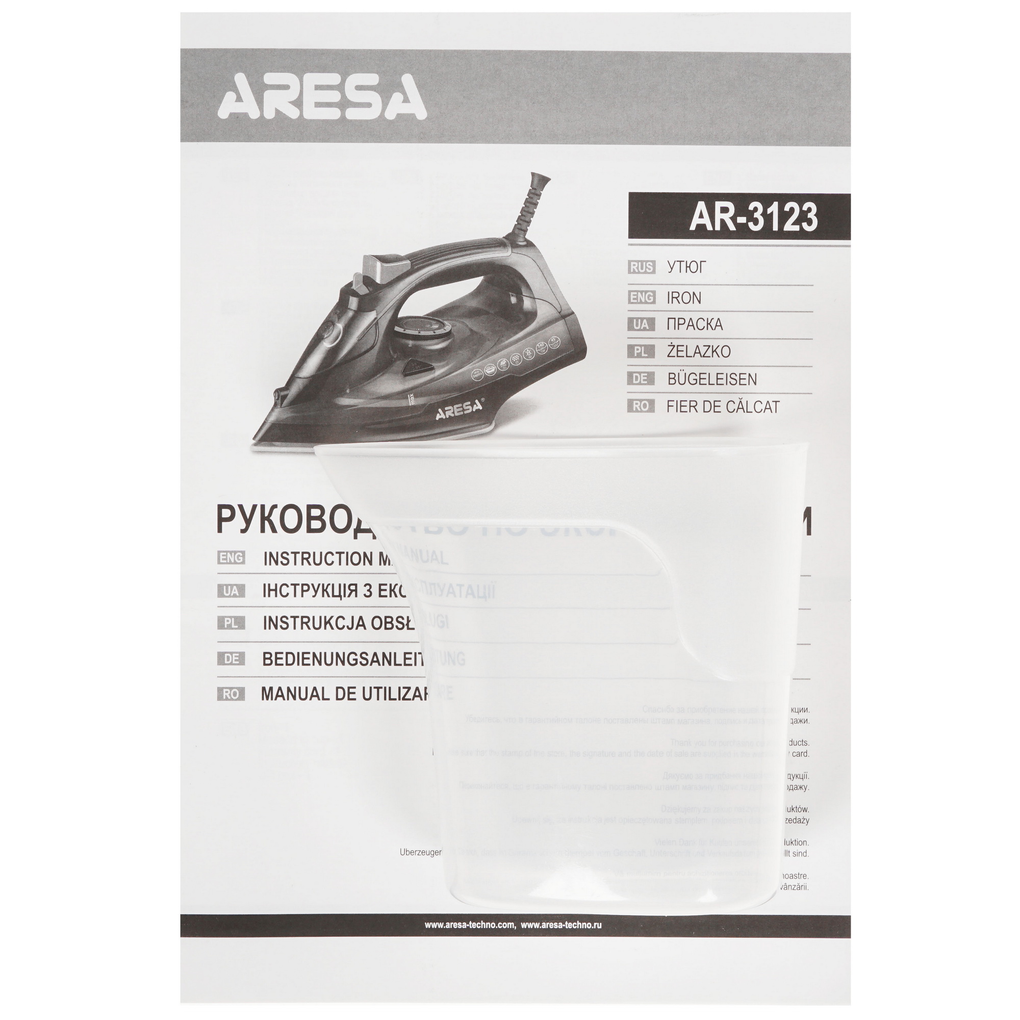 5300810 Утюг Aresa AR-3123 черный STDN-0104349 - Вид №6