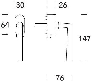 Reguitti Оконная ручка из латуни dk на розе Laser A130dk07550 - Вид №1