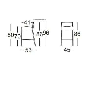 Высокий мягкий стул с подставкой для ног Rolf Benz Rolf Benz 652 ARCH-00109777 - Вид №2