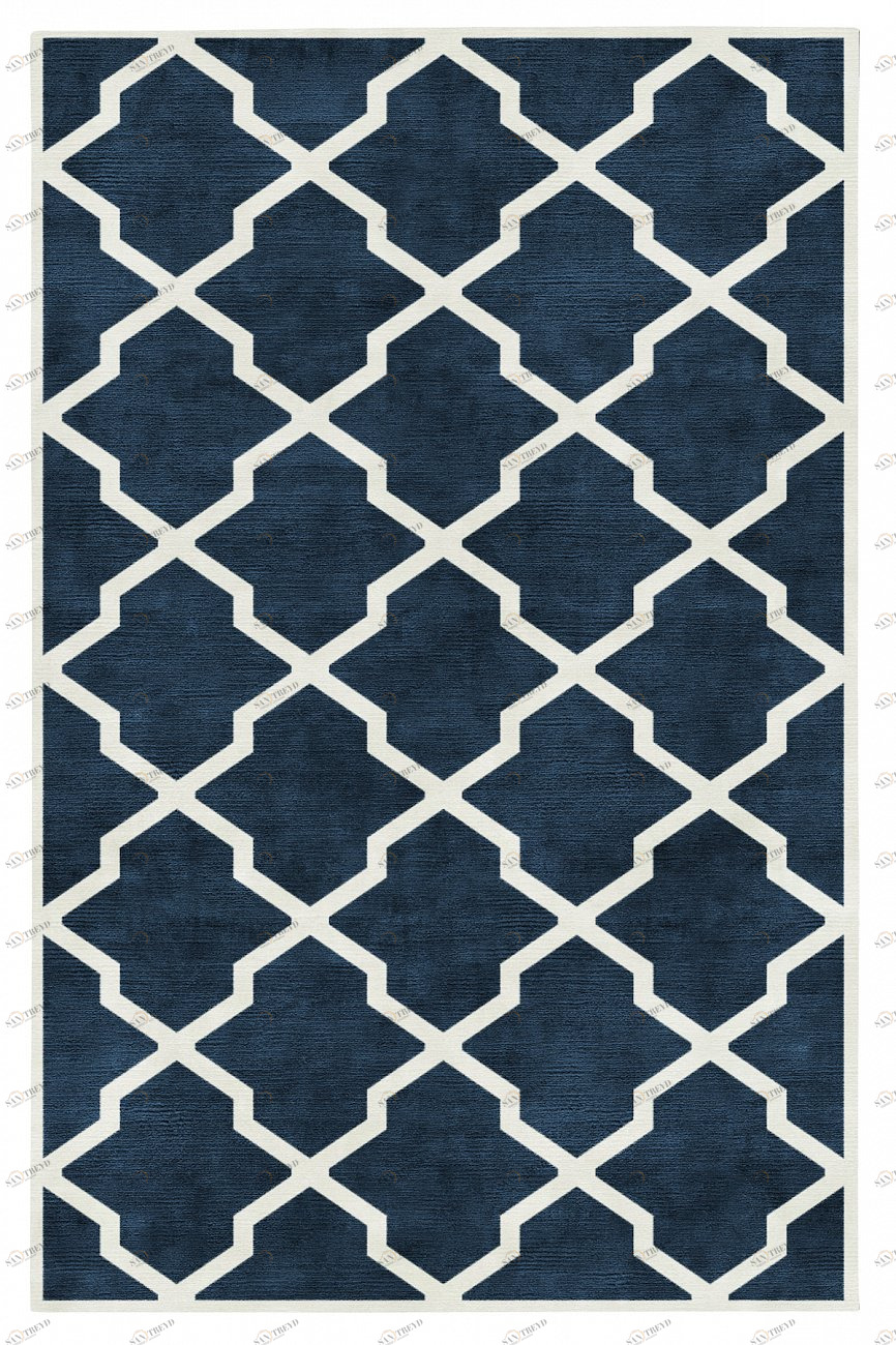 Ковер Square Blue 300x500 DOLLY CAPRETS ДИЗАЙНЕРСКИЕ, TRELLIS 155628 Синий 