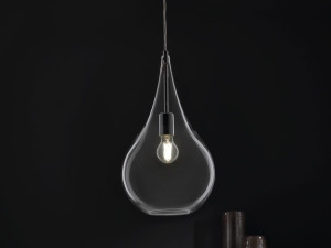 Подвесной светильник из дутого стекла